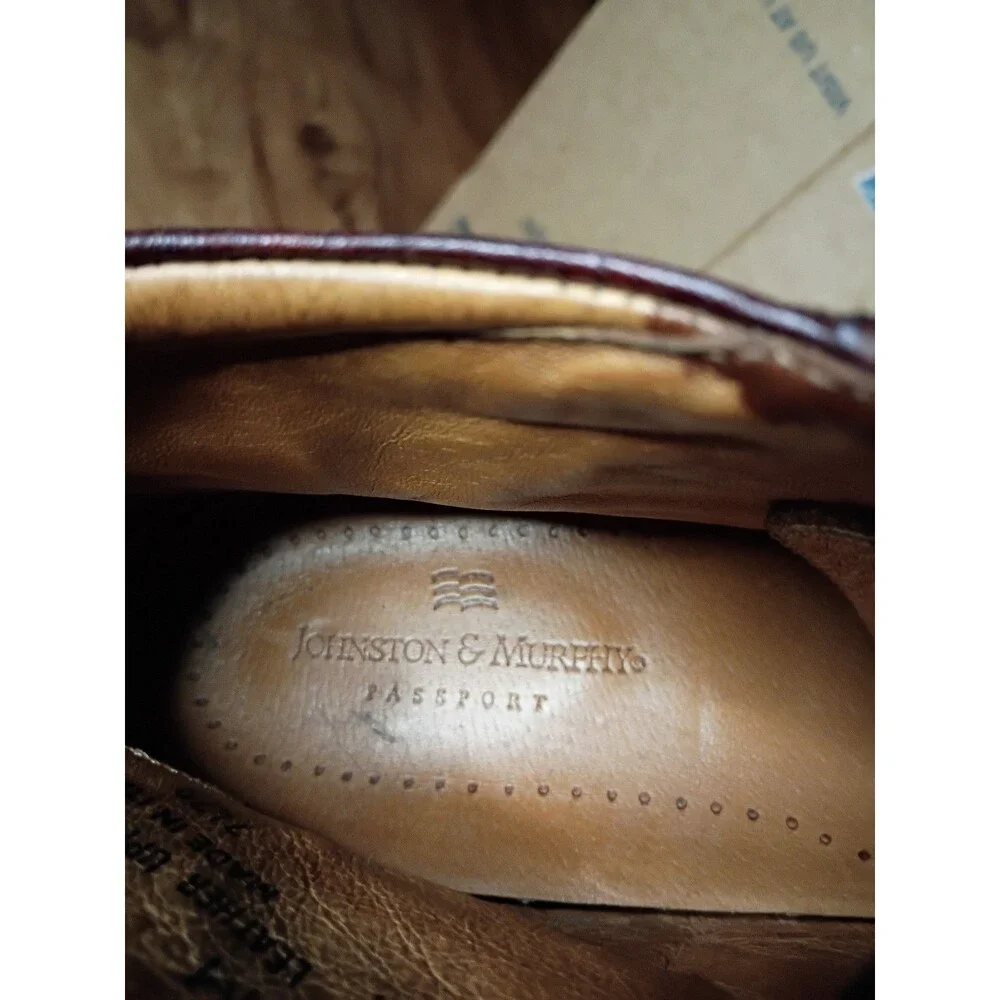 Johnston & Murphy Passport Burgundy Leather Chukka Boots Men's 11